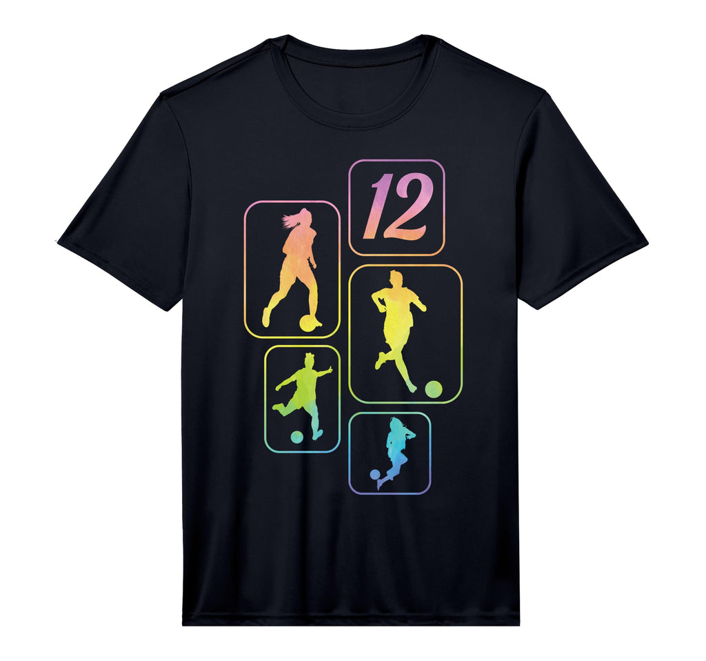 12Th Birthday Soccer Player T-Shirt - Fun Novelty Design for Adults - T-Shirt, Sweatshirt, Hoodie