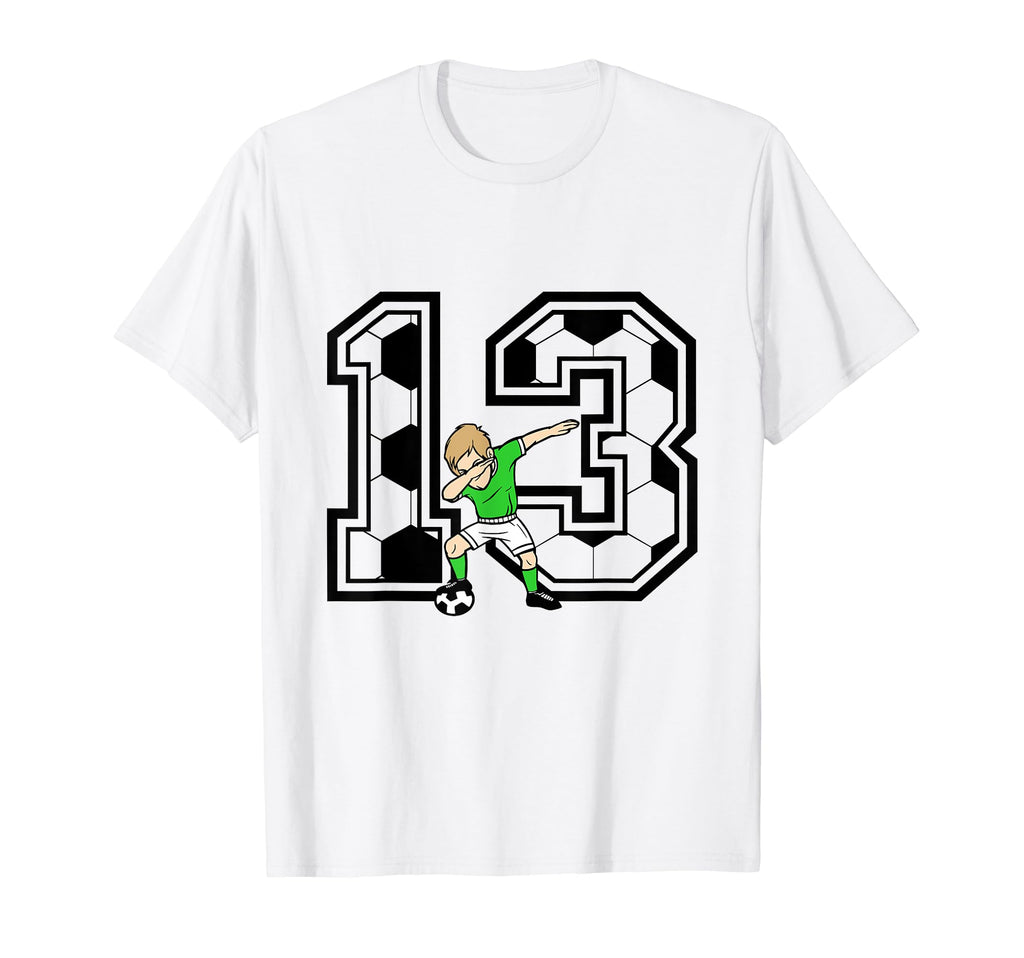 13 Year Old Soccer Player 13Th Birthday T-Shirt - Custom Art Print Unisex - T-Shirt, Sweatshirt, Hoodie