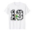 13 Year Old Soccer Player 13Th Birthday T-Shirt - Custom Art Print Unisex - T-Shirt, Sweatshirt, Hoodie