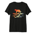 Mens Cat Cat Dad Kitten Tri Blend T-Shirt - Unique Graphic Men Women - T-Shirt, Sweatshirt, Hoodie