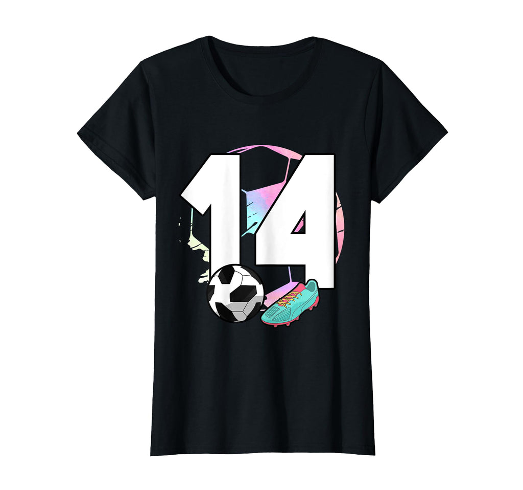 14Th Birthday Soccer Player Football 14 T-Shirt - Graphic Print Unisex - T-Shirt, Sweatshirt, Hoodie