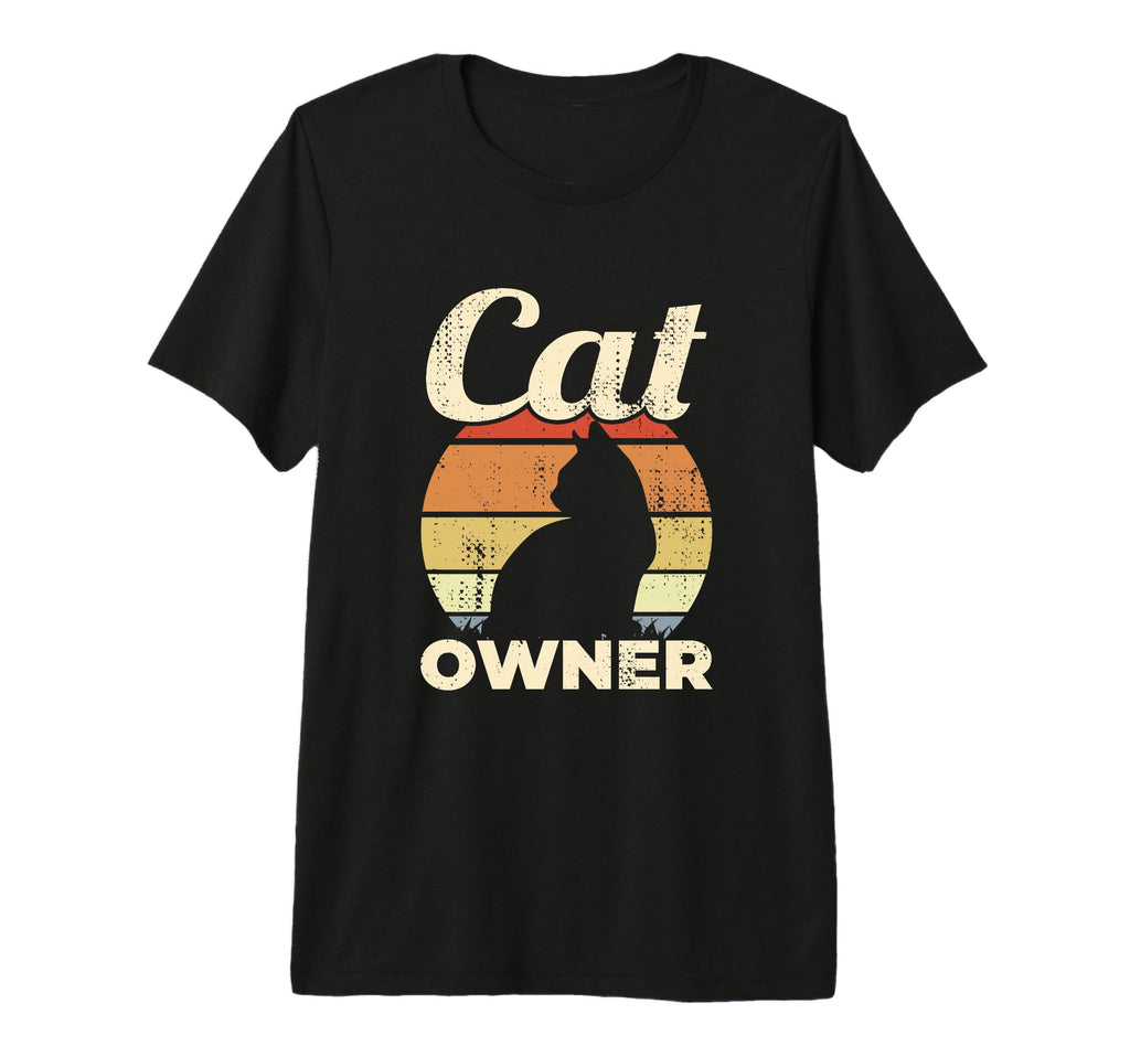 Cat Owner Cat Dad Tri Blend T-Shirt - Unique Graphic Men Women - T-Shirt, Sweatshirt, Hoodie
