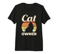 Cat Owner Cat Dad Tri Blend T-Shirt - Unique Graphic Men Women - T-Shirt, Sweatshirt, Hoodie