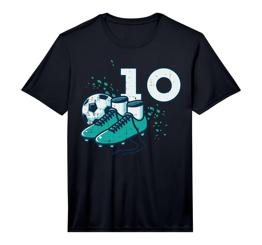 10Th Birthday Soccer Ball Shoes T-Shirt - Casual Everyday Wear Men Women - T-Shirt, Sweatshirt, Hoodie