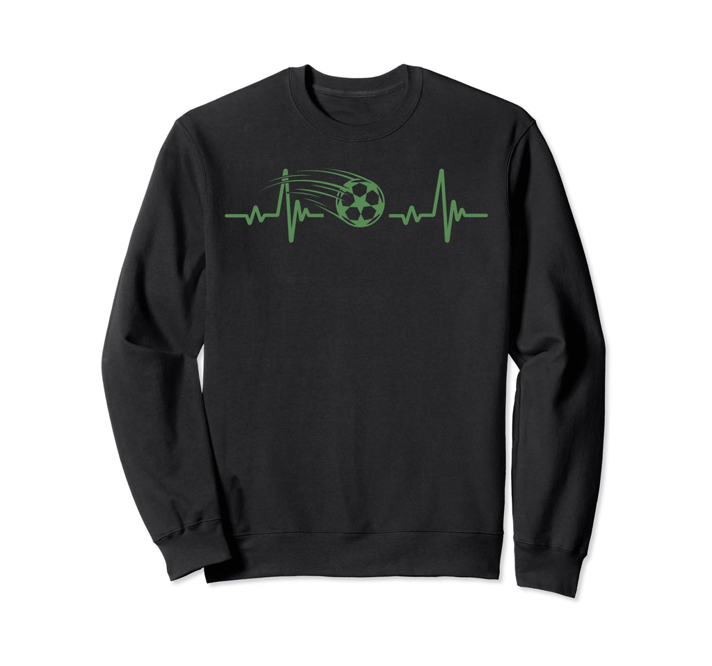 Soccer Heartbeat Tees Soccer Ball Sweatshirt - Minimalist Print Men Women - T-Shirt, Sweatshirt, Hoodie