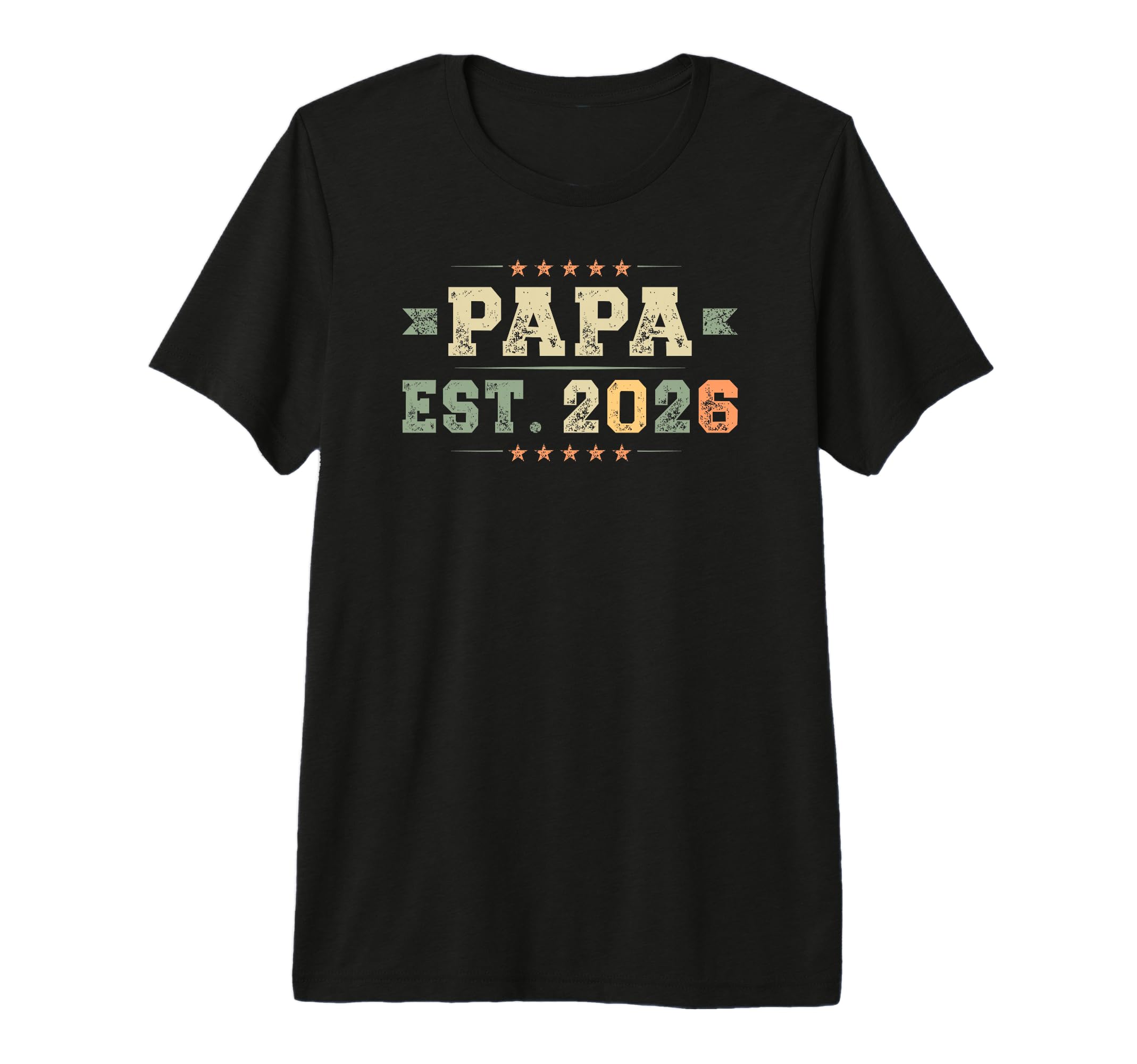 Mens Papa Est 2026 First Fathers Day T-Shirt - Minimalist Print Men Women - T-Shirt, Sweatshirt, Hoodie