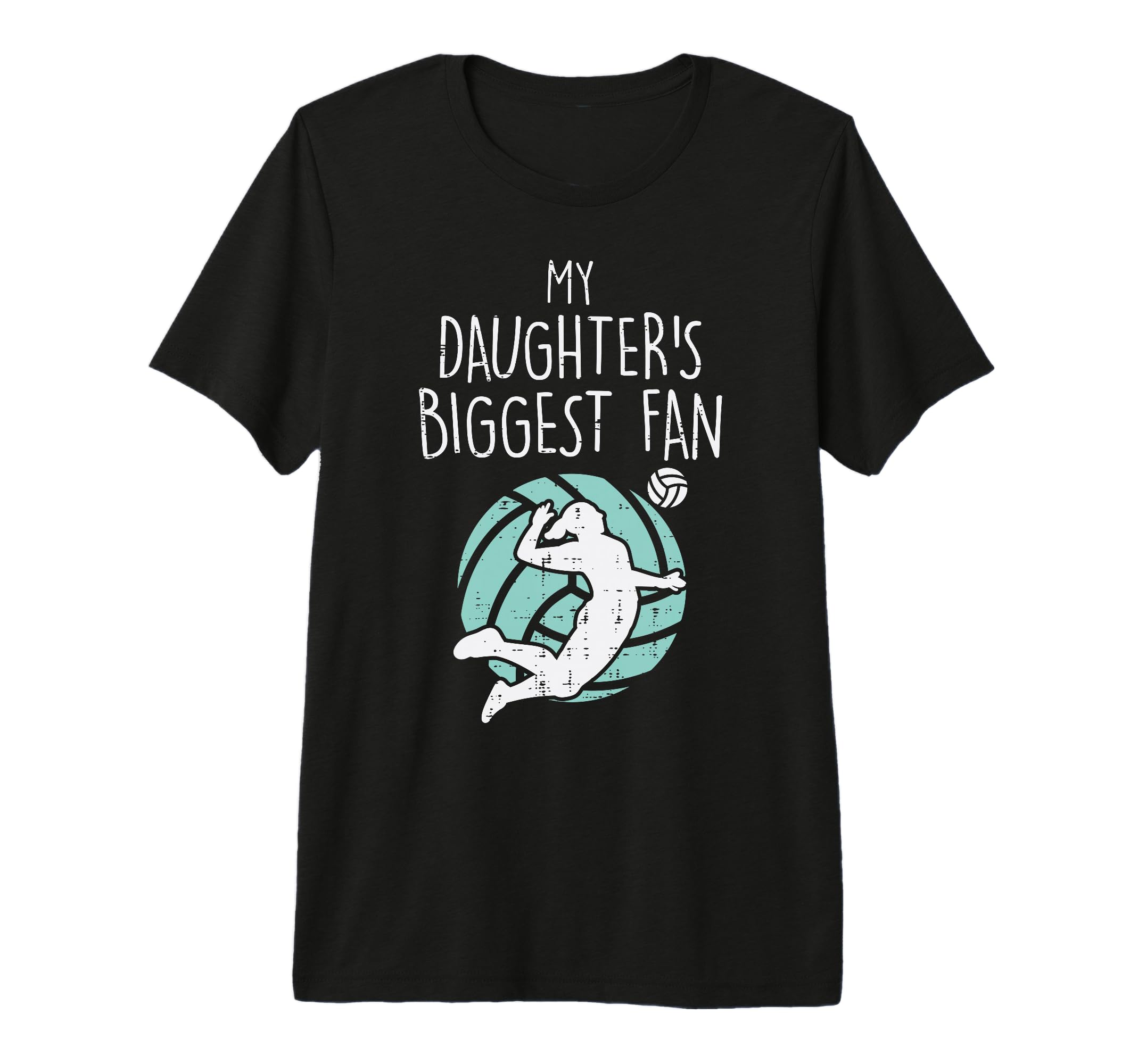 My Daughters Biggest Fan Volleyball Family T-Shirt - Graphic Print Unisex - T-Shirt, Sweatshirt, Hoodie