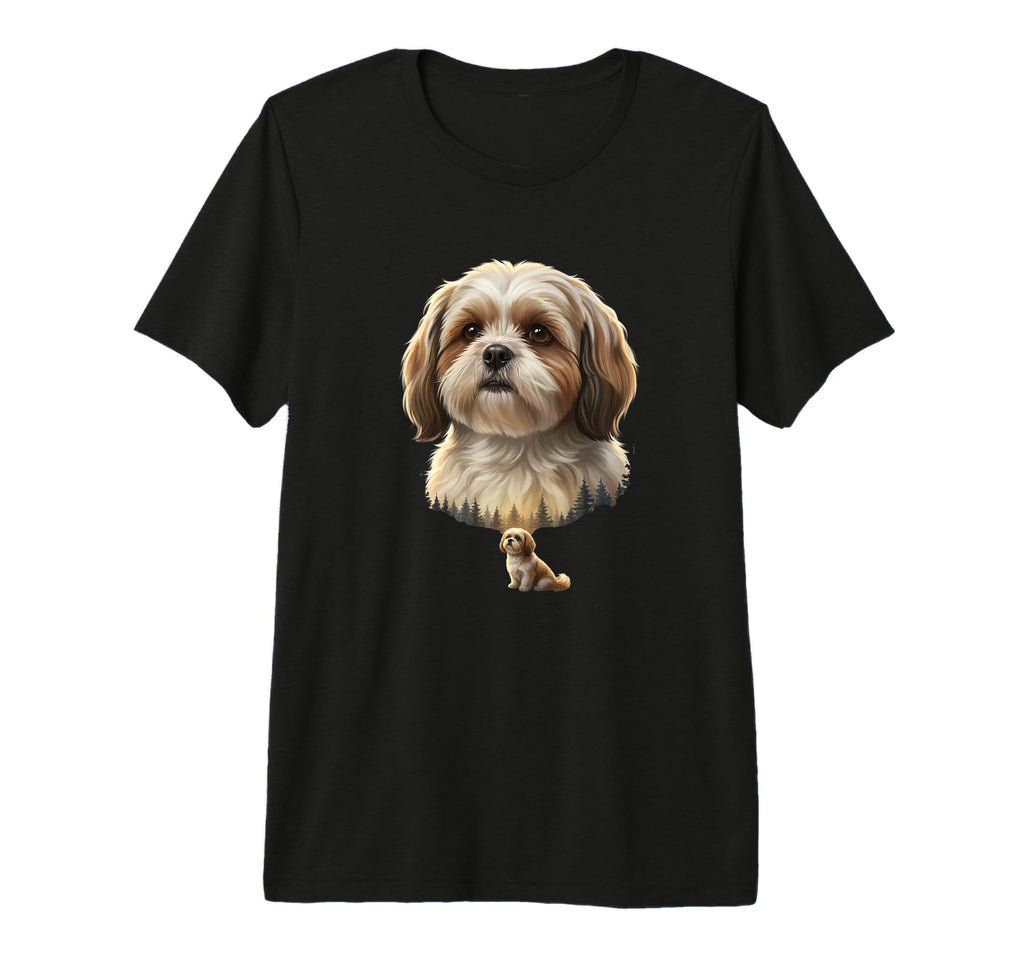 Shih Tzu Dog Portrait Pet Lover Dog Mom T-Shirt - Trendy Graphic Men Women - T-Shirt, Sweatshirt, Hoodie