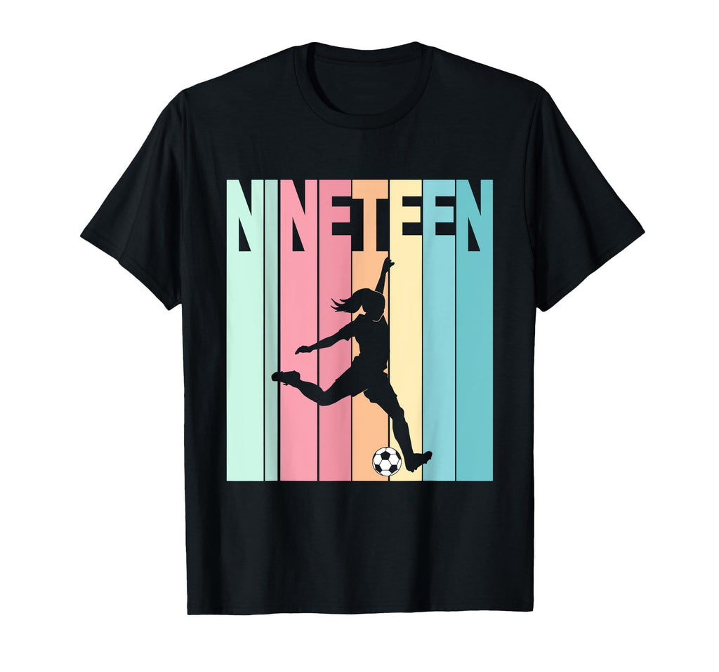 19Th Birthday Soccer Theme 19 Year Old T-Shirt - Graphic Print for Adults - T-Shirt, Sweatshirt, Hoodie