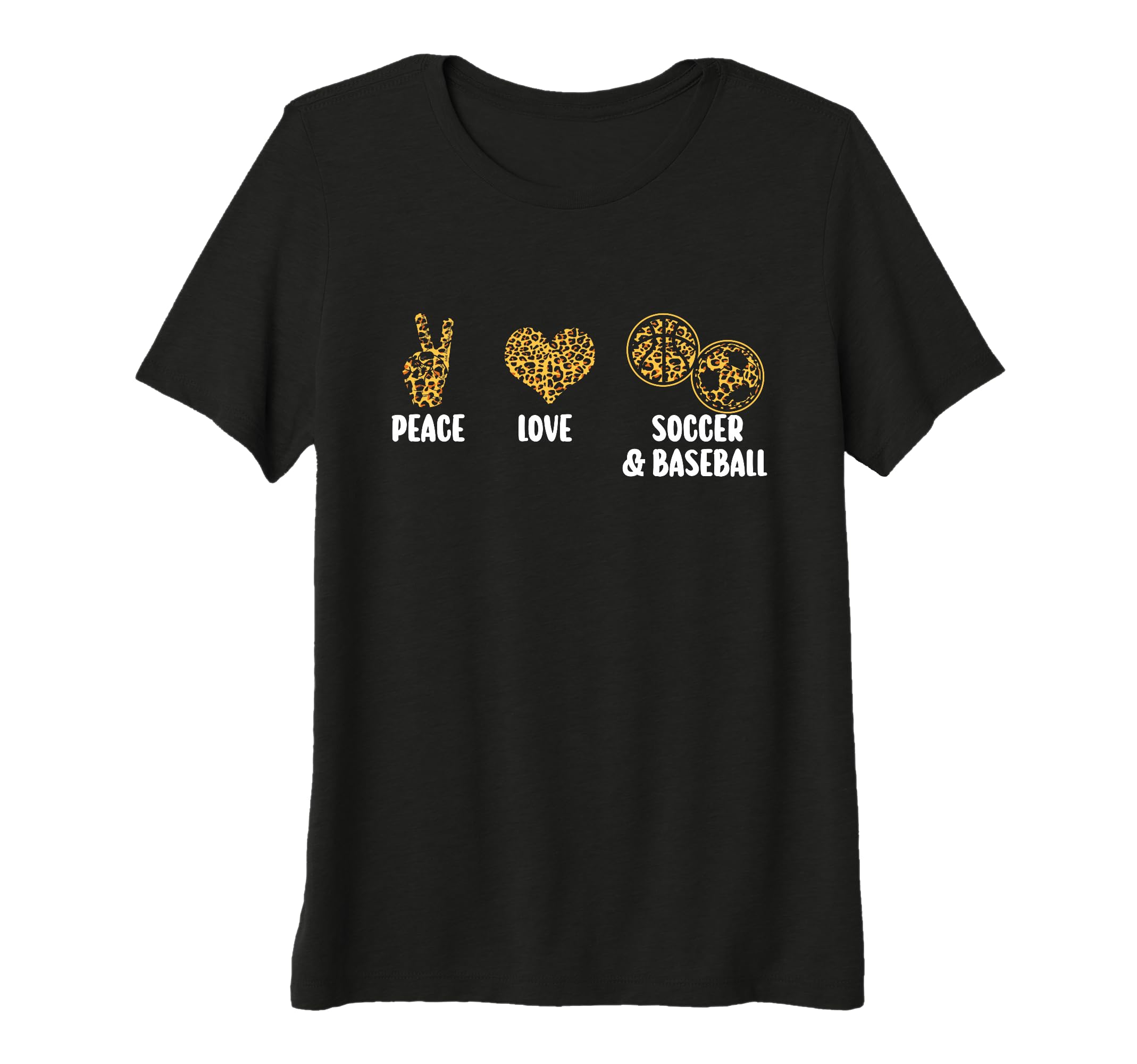 Womens Peace Love Soccer Basketball T-Shirt - Trendy Graphic Unisex - T-Shirt, Sweatshirt, Hoodie