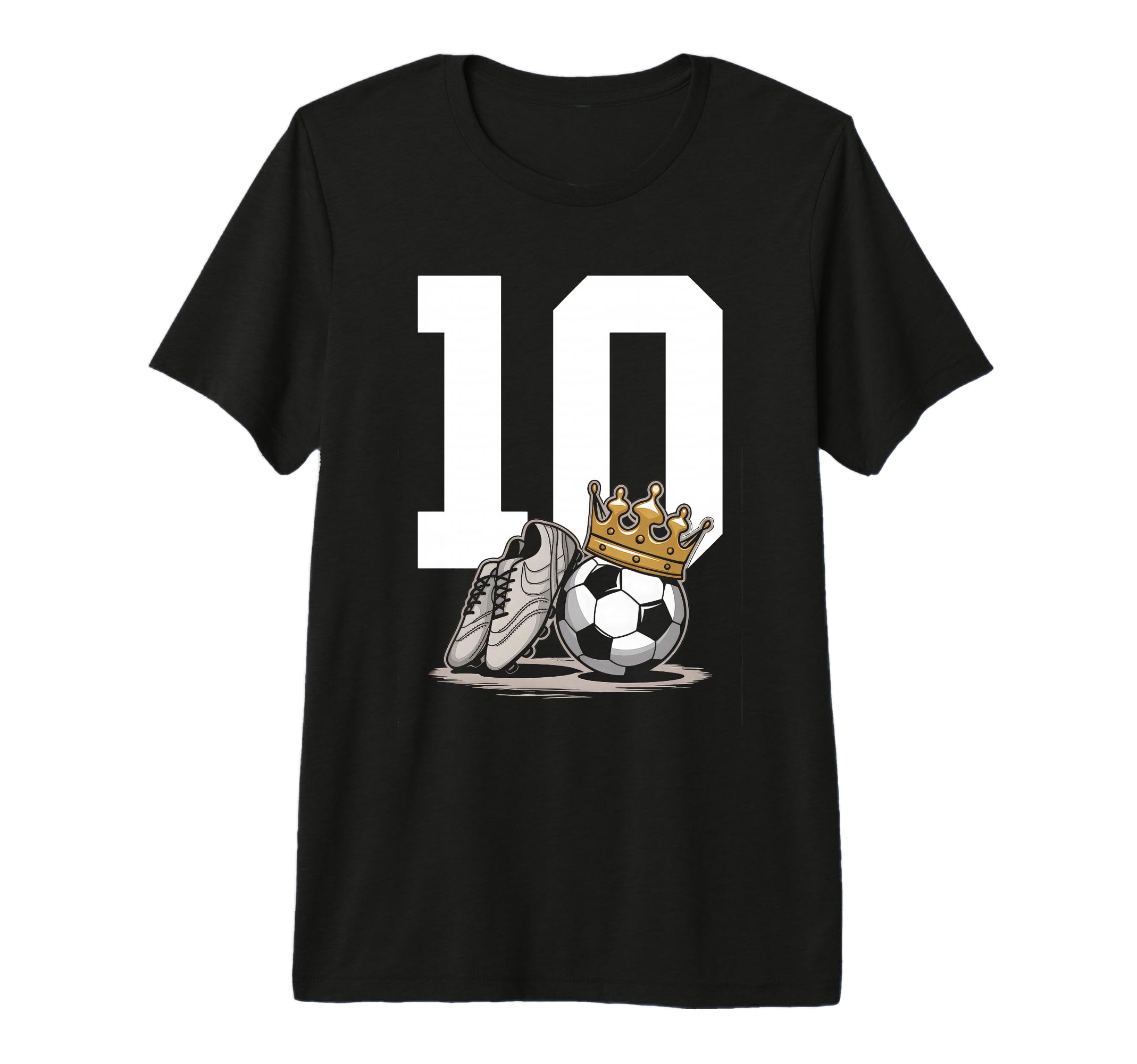 10 Soccer Birthday Gift Soccer Fan T-Shirt - Casual Everyday Wear Unisex - T-Shirt, Sweatshirt, Hoodie