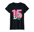 15Th Birthday Soccer Player Football 15 T-Shirt - Unique Graphic Unisex - T-Shirt, Sweatshirt, Hoodie