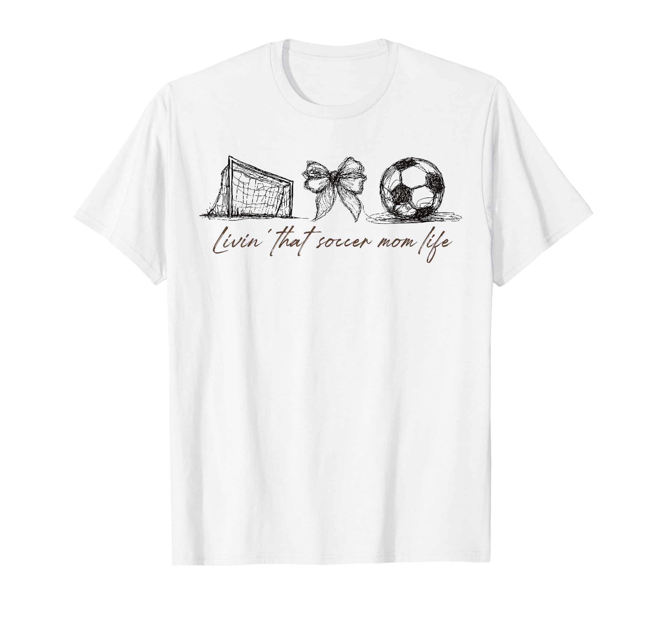 2 Sided Livin That Soccer Mom Life T-Shirt - Trendy Graphic for Adults - T-Shirt, Sweatshirt, Hoodie