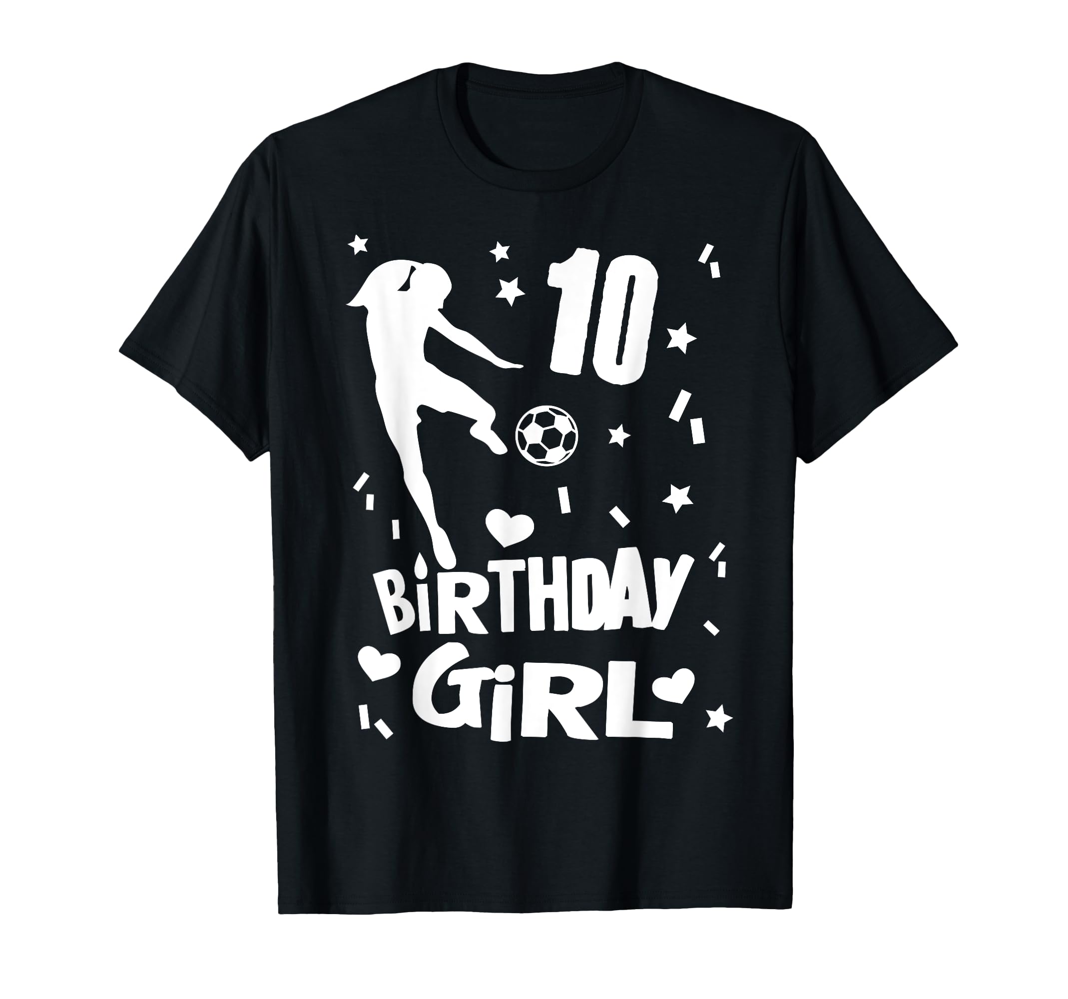 10Th Birthday Soccer Gift Turning Ten Party T-Shirt - Trendy Graphic Unisex - T-Shirt, Sweatshirt, Hoodie