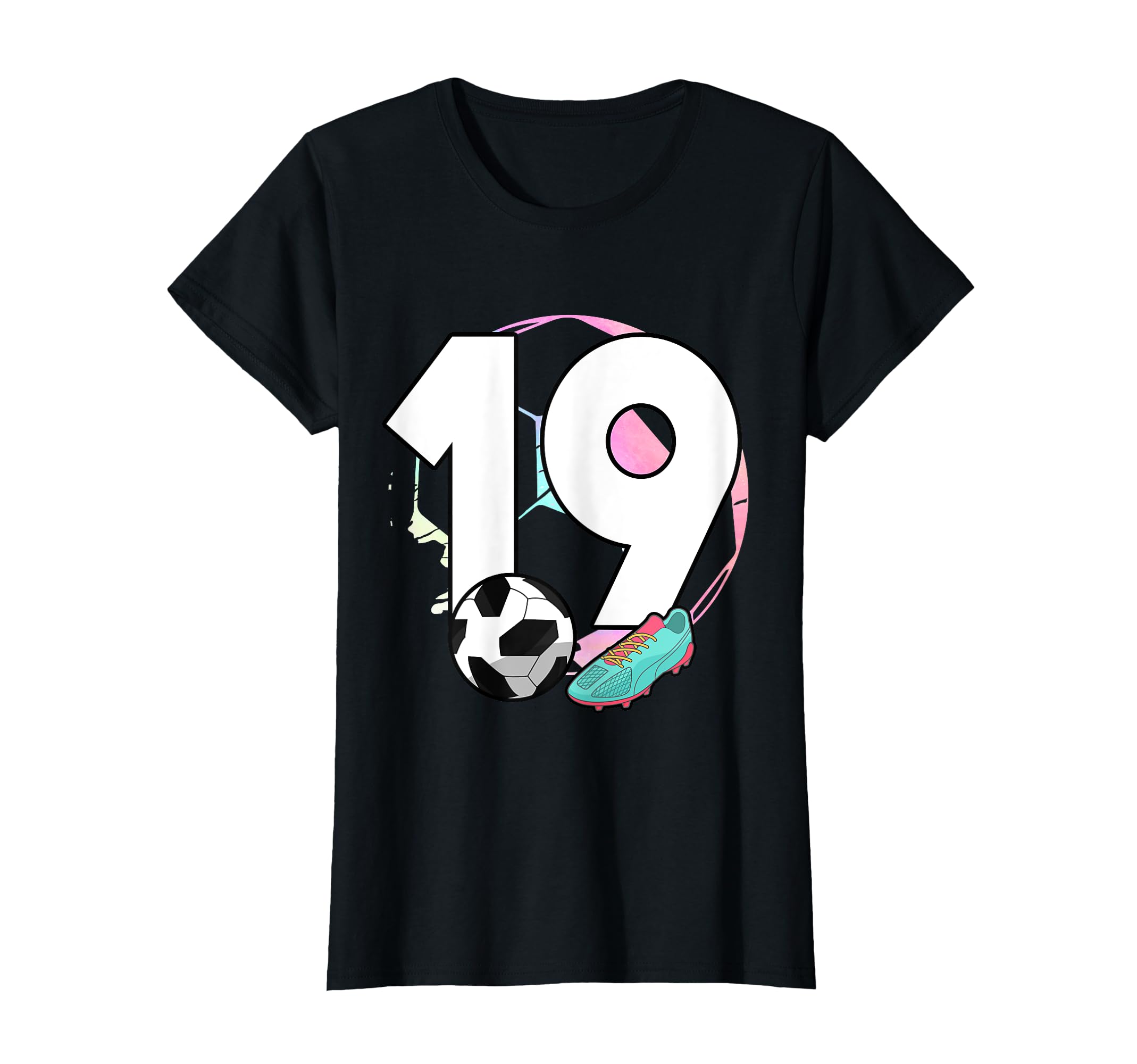 19Th Birthday Soccer Player Football 19 T-Shirt - Graphic Print Unisex - T-Shirt, Sweatshirt, Hoodie
