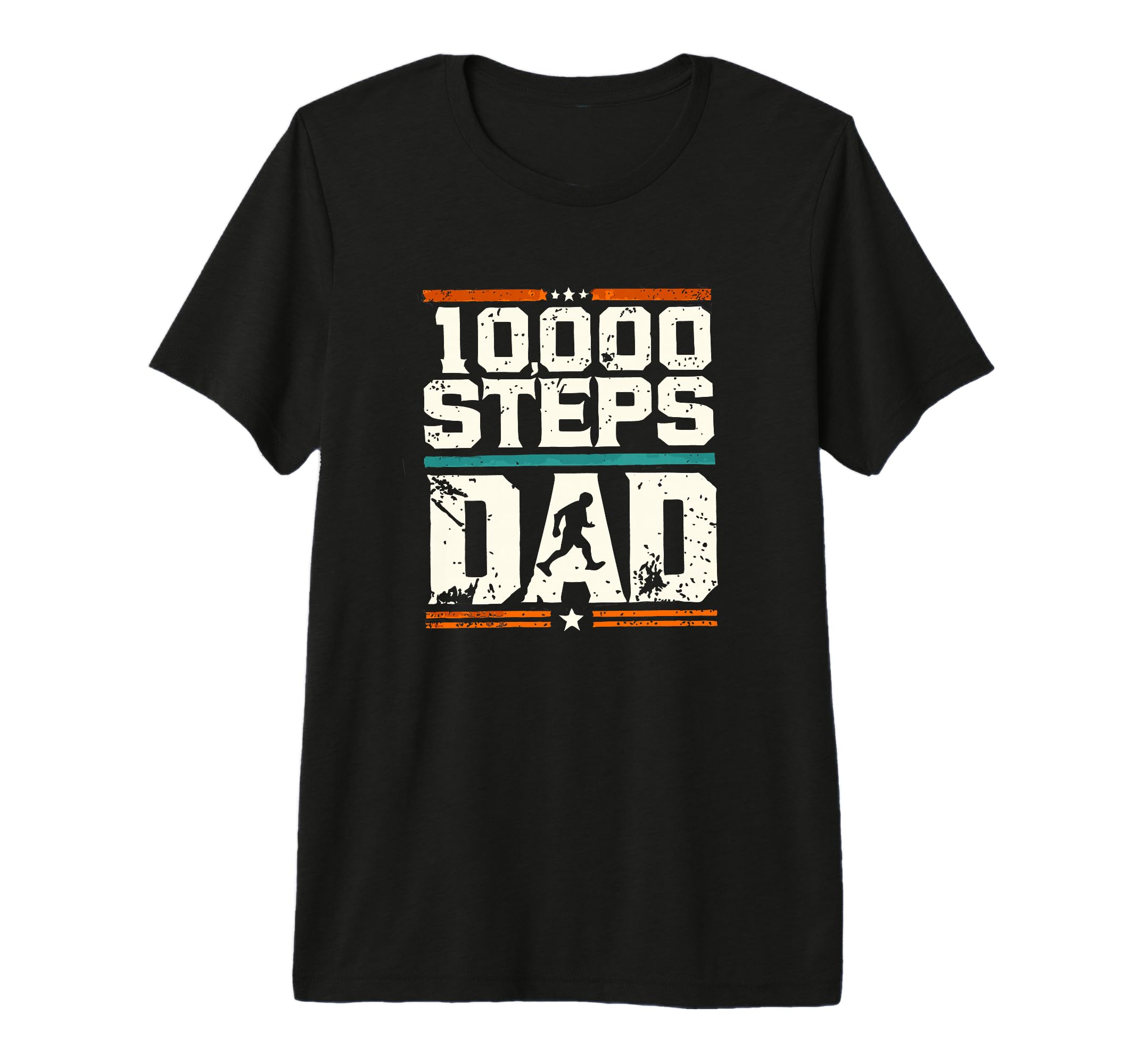 10000 Steps Dad Hiking Enthusiast Tri T-Shirt - Custom Art Print Unisex - T-Shirt, Sweatshirt, Hoodie