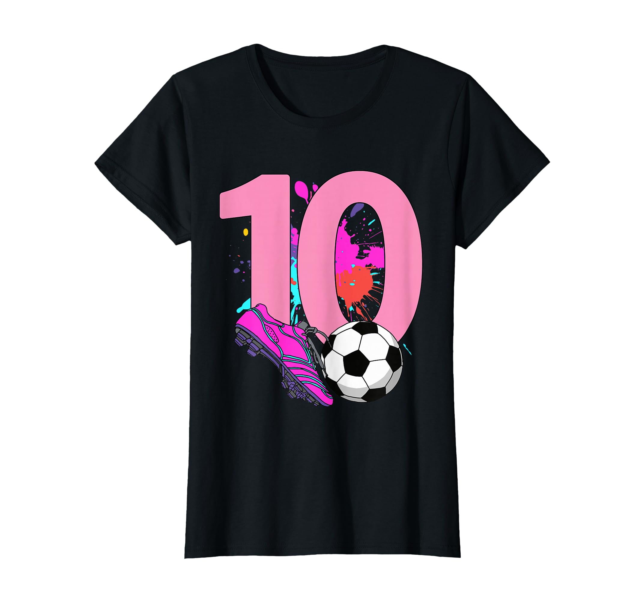 10Th Birthday Soccer Player Football T-Shirt - Trendy Graphic for Adults - T-Shirt, Sweatshirt, Hoodie