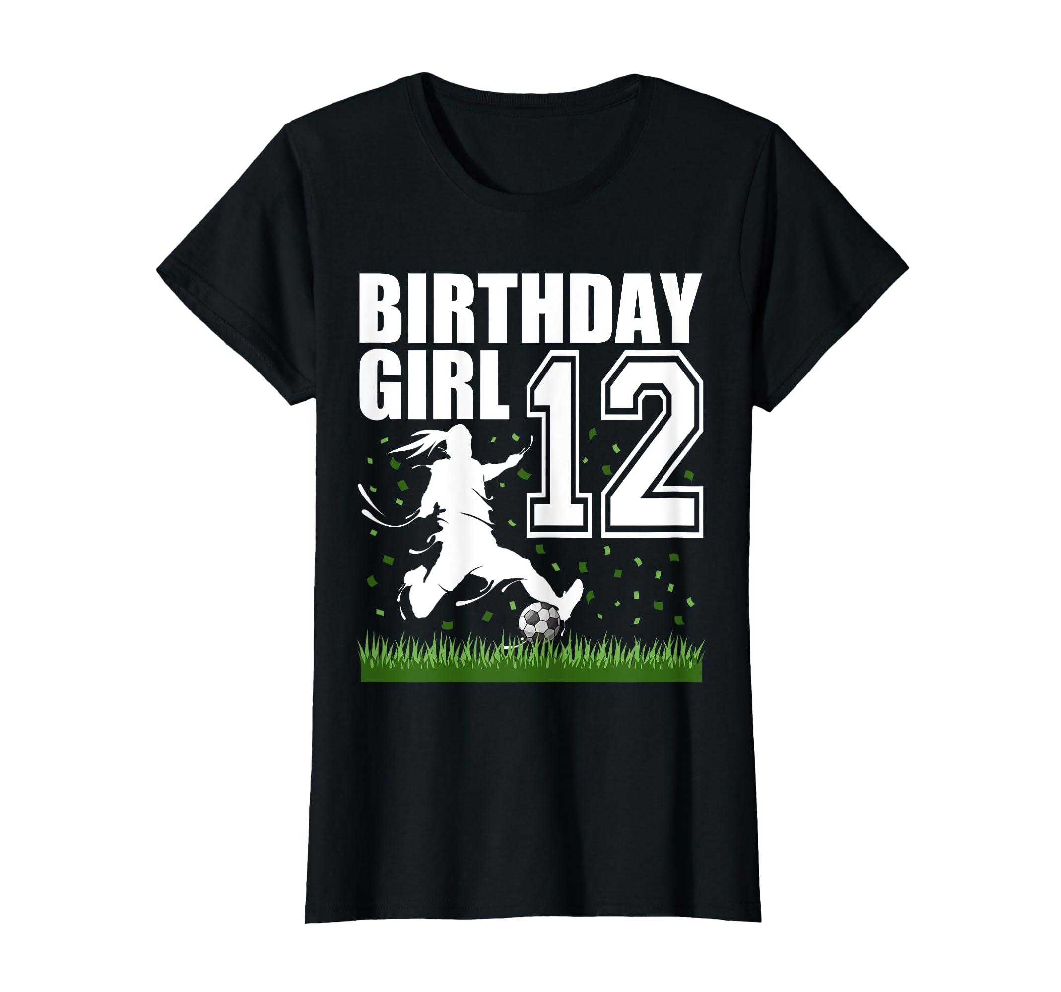 12 Year Old Soccer Birthday Party T-Shirt - Novelty Apparel Men Women - T-Shirt, Sweatshirt, Hoodie