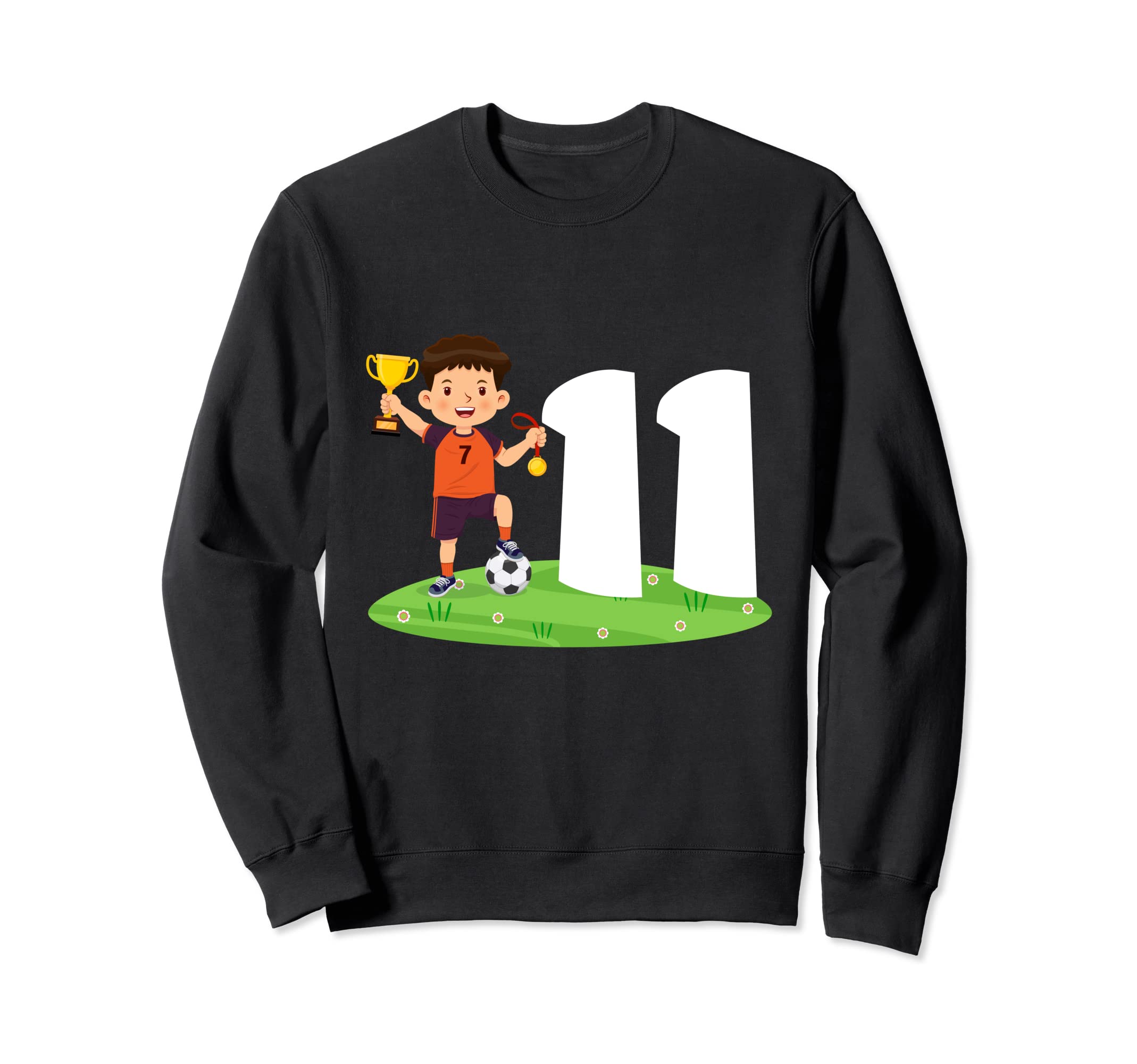 11Th Birthday Soccer 11 Years Old Sweatshirt - Unique Graphic Unisex - T-Shirt, Sweatshirt, Hoodie