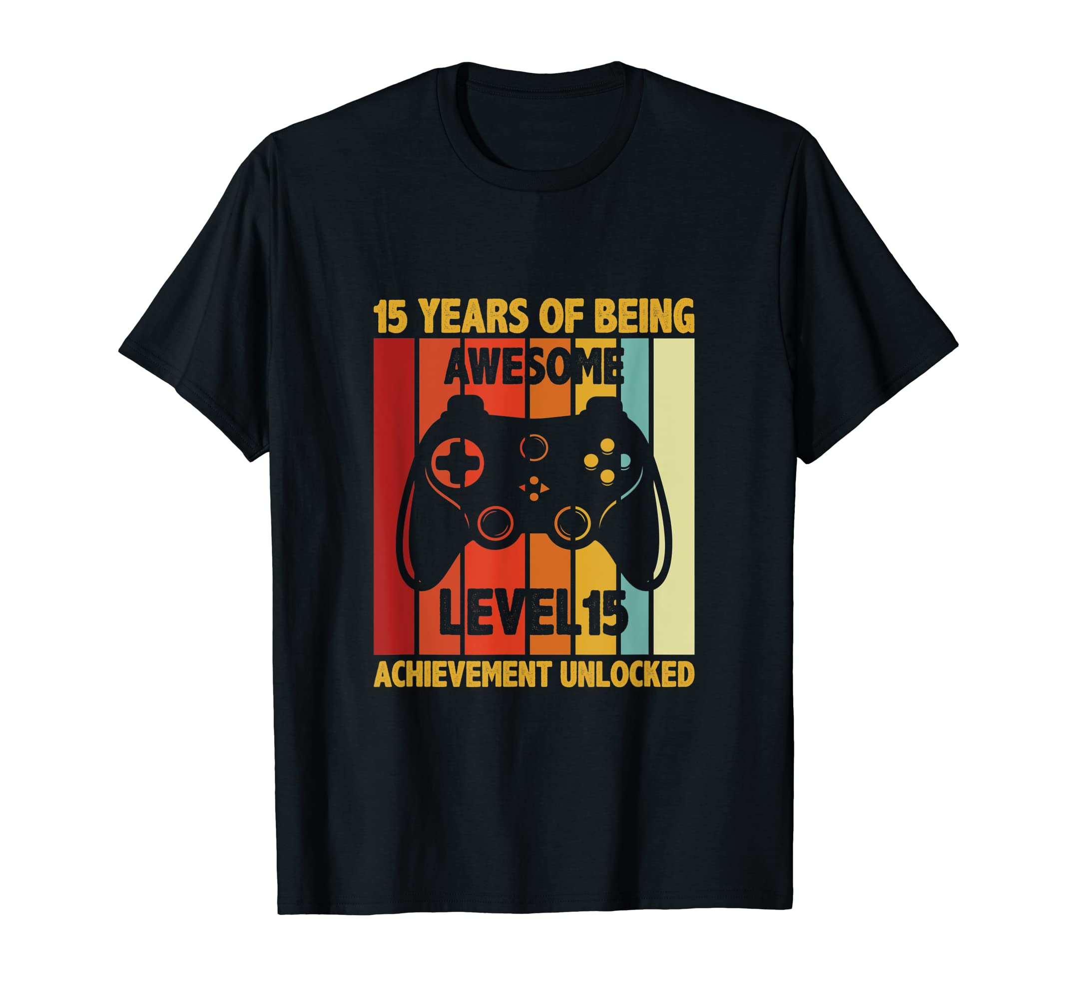 15 Years Being Awesome Level 15 T-Shirt - Minimalist Print for Adults - T-Shirt, Sweatshirt, Hoodie