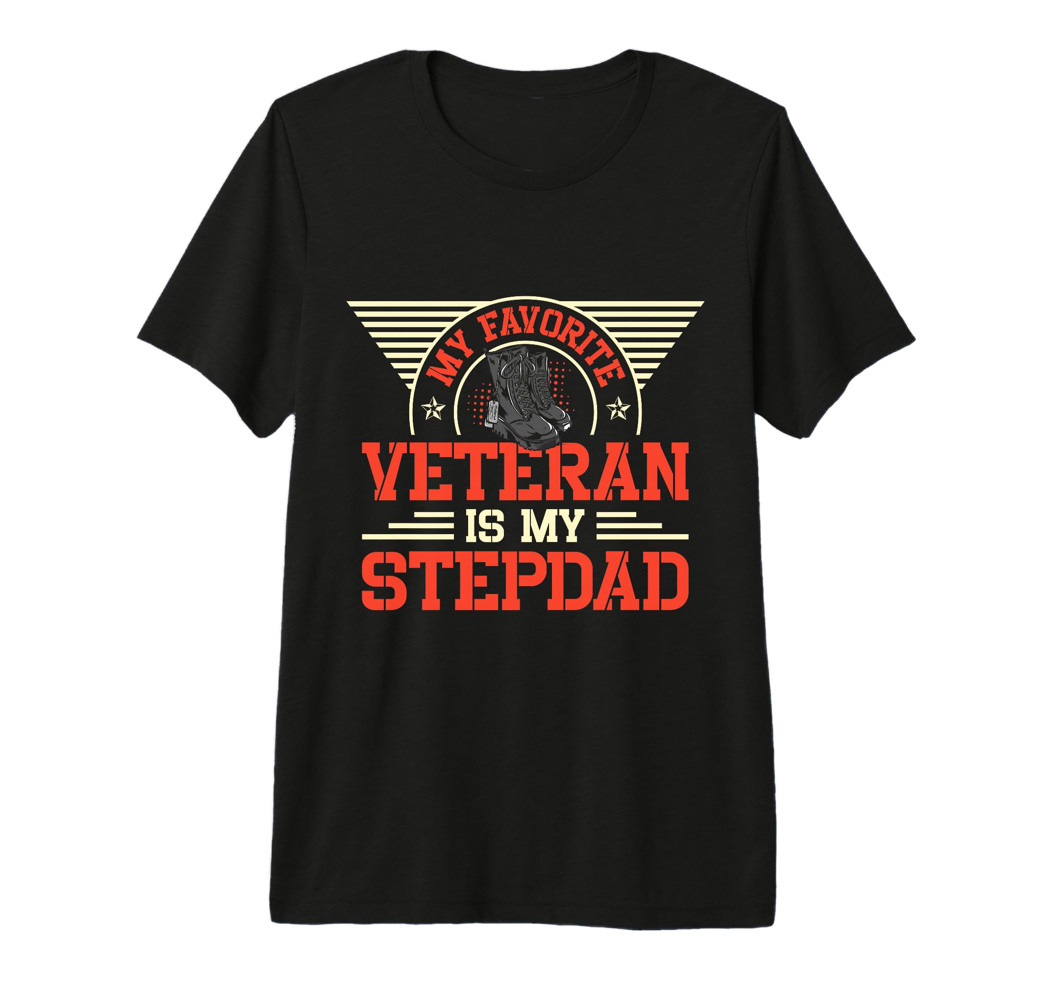 My Favorite Veteran Is My Stepdad T-Shirt - Aesthetic Graphic for Adults - T-Shirt, Sweatshirt, Hoodie