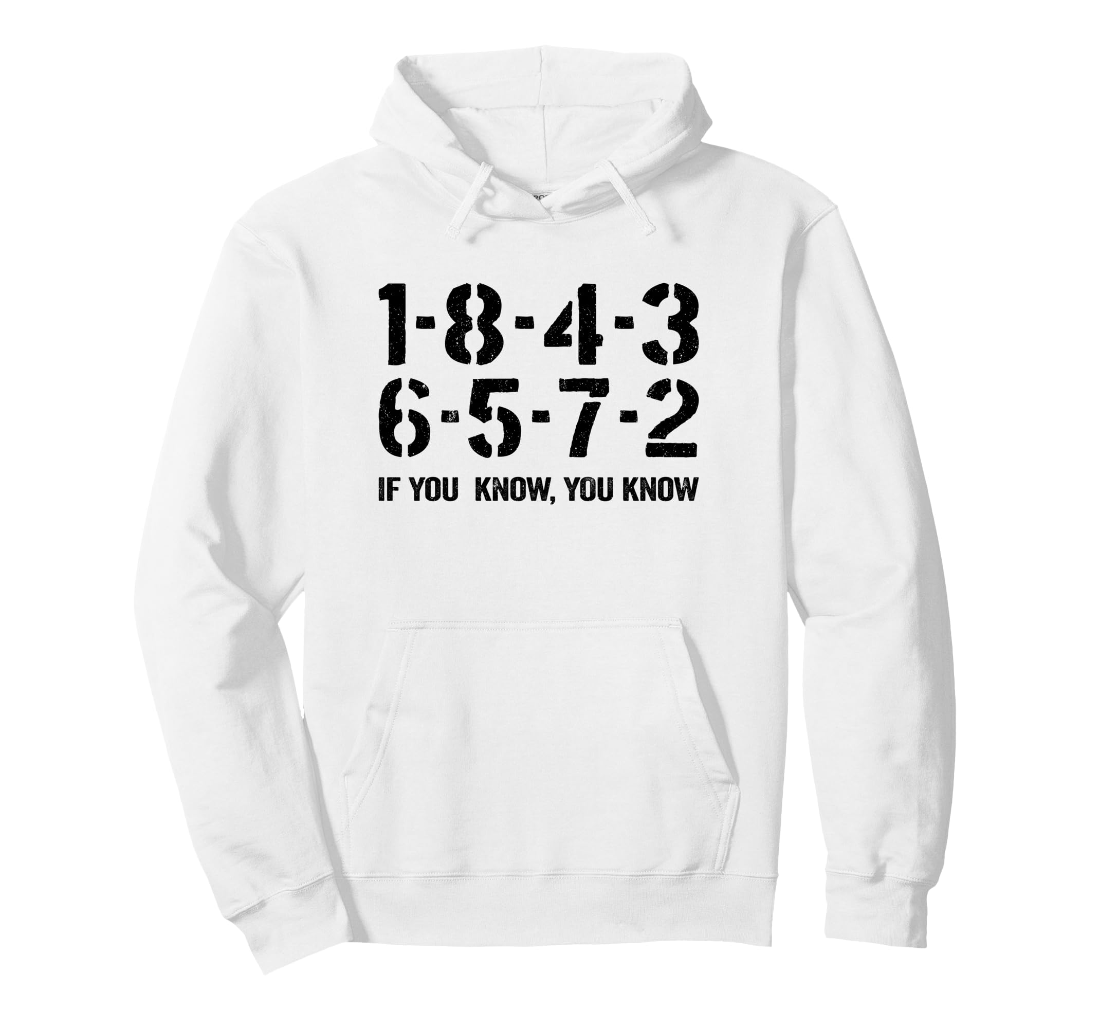 1 8 4 3 6 5 7 2 If You Know 18436572 Hoodie - Minimalist Print Unisex - T-Shirt, Sweatshirt, Hoodie
