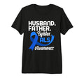 Mens Husband Father Fighter Dad T-Shirt - Casual Everyday Wear Men Women - T-Shirt, Sweatshirt, Hoodie