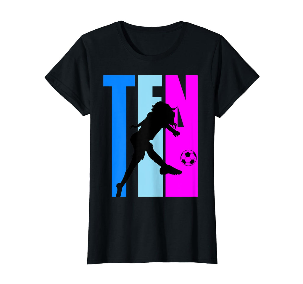 10Th Soccer Birthday Goals Score Plays T-Shirt - Novelty Apparel Unisex - T-Shirt, Sweatshirt, Hoodie