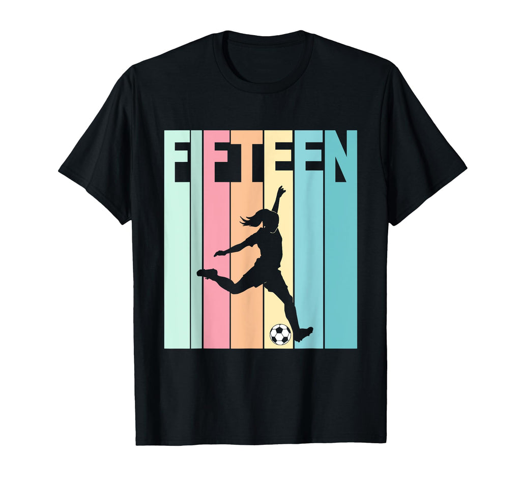 15Th Birthday Soccer Theme 15 Year Old T-Shirt - Aesthetic Graphic Unisex - T-Shirt, Sweatshirt, Hoodie