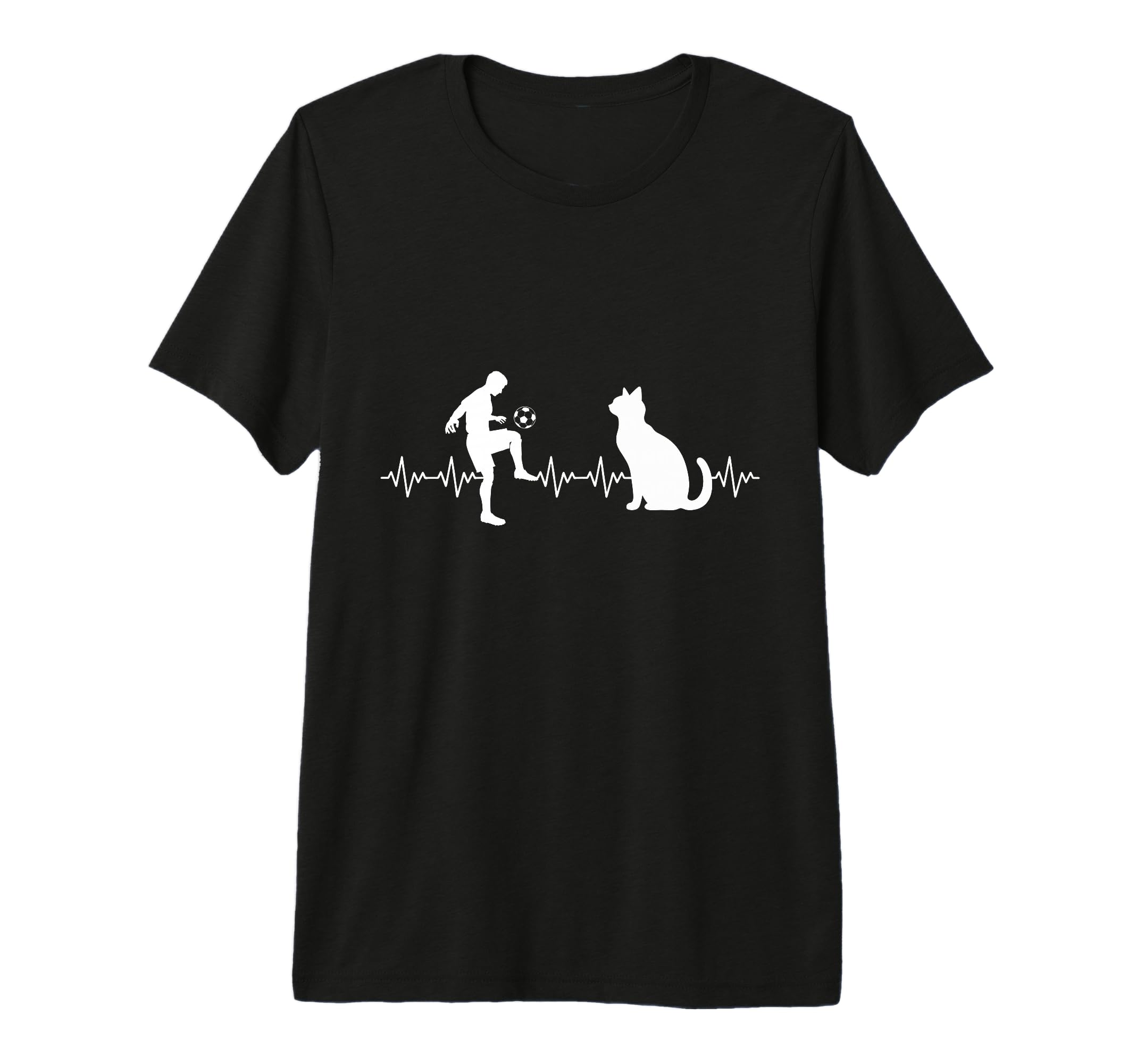 Cat Lover Soccer Player Coach Cat Sports T-Shirt - Graphic Print Men Women - T-Shirt, Sweatshirt, Hoodie
