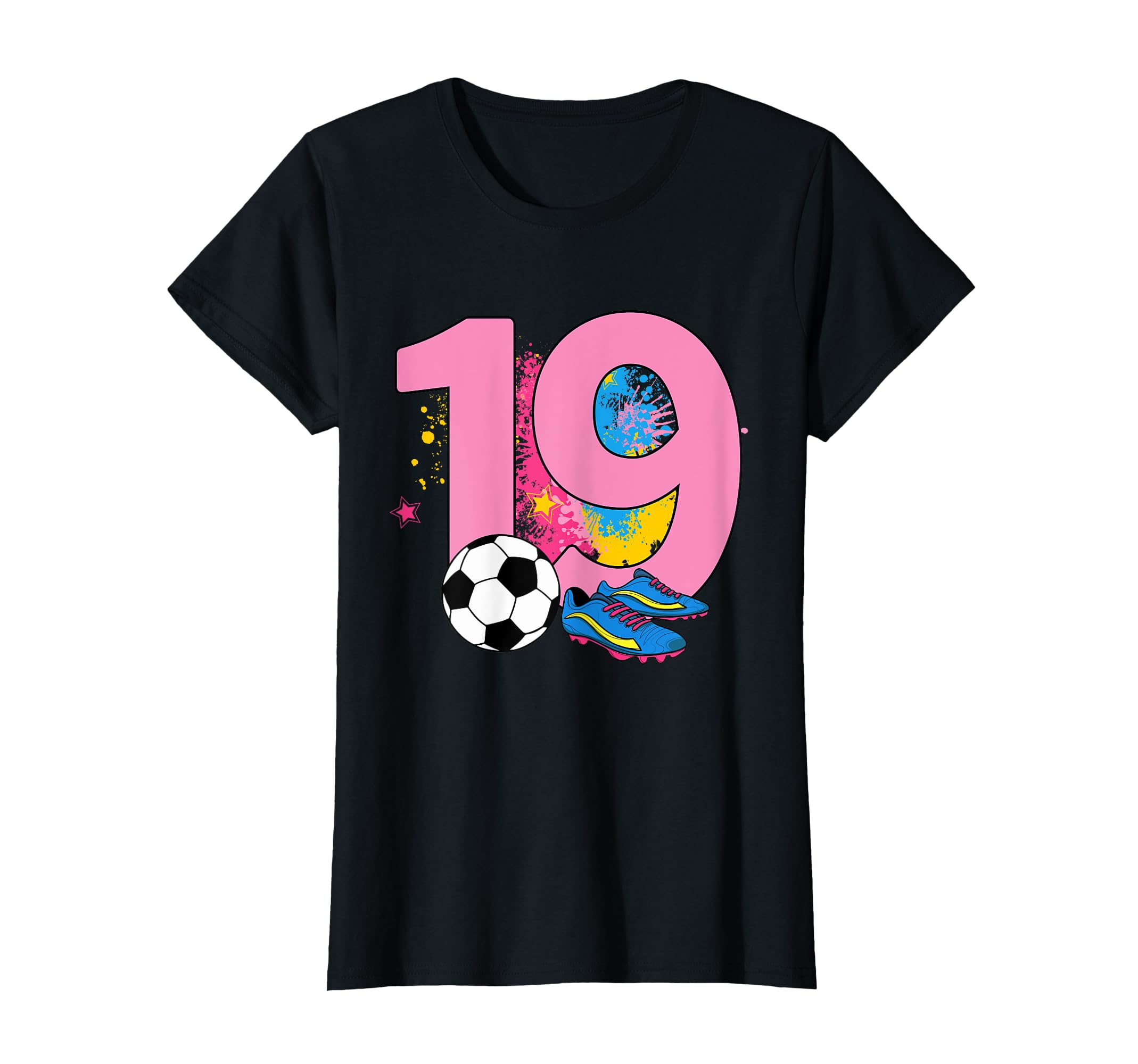 19Th Birthday Soccer Player Football 19 T-Shirt - Graphic Print for Adults - T-Shirt, Sweatshirt, Hoodie