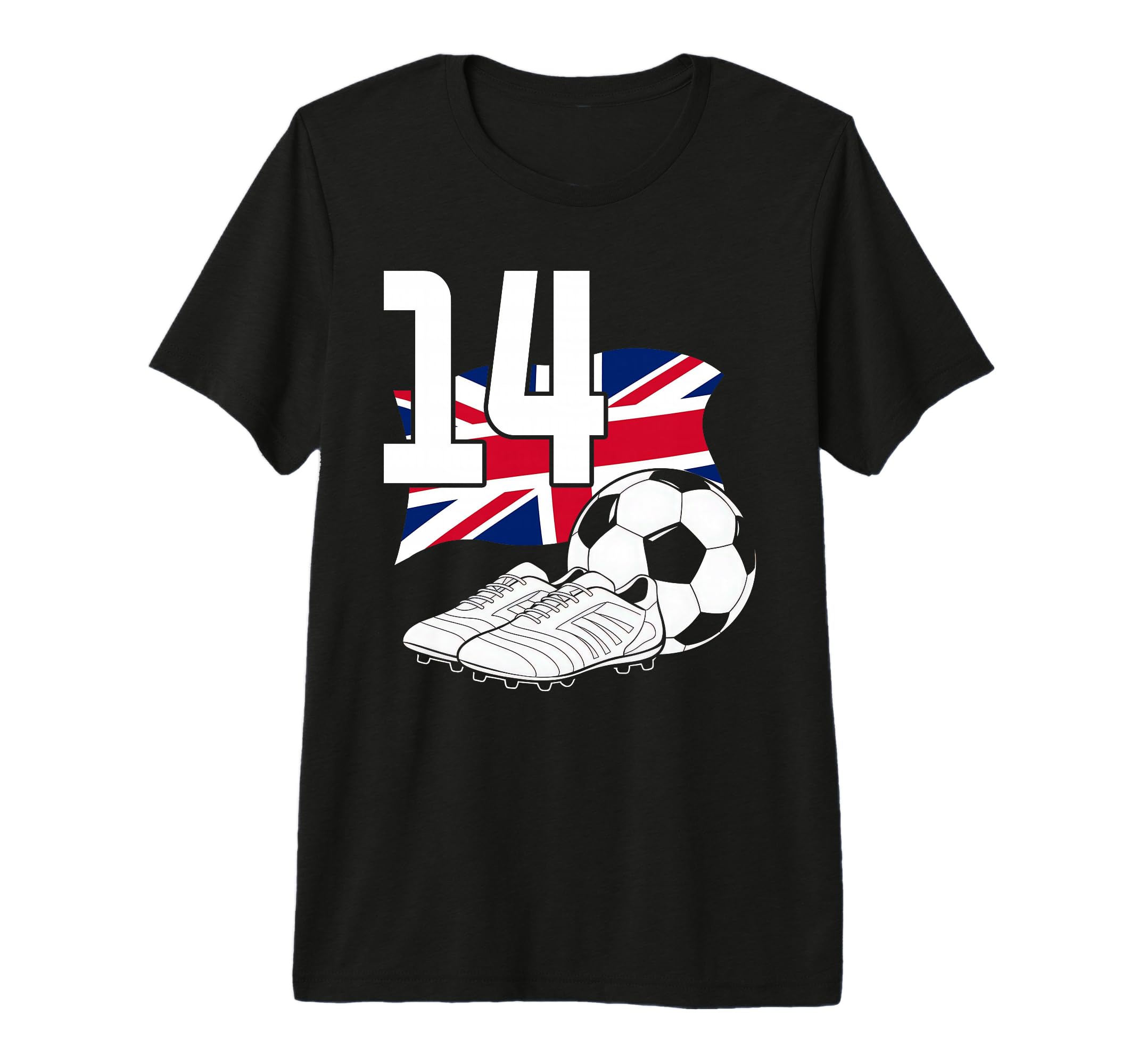 14 Soccer Birthday Gift Soccer Fan T-Shirt - Minimalist Print Men Women - T-Shirt, Sweatshirt, Hoodie
