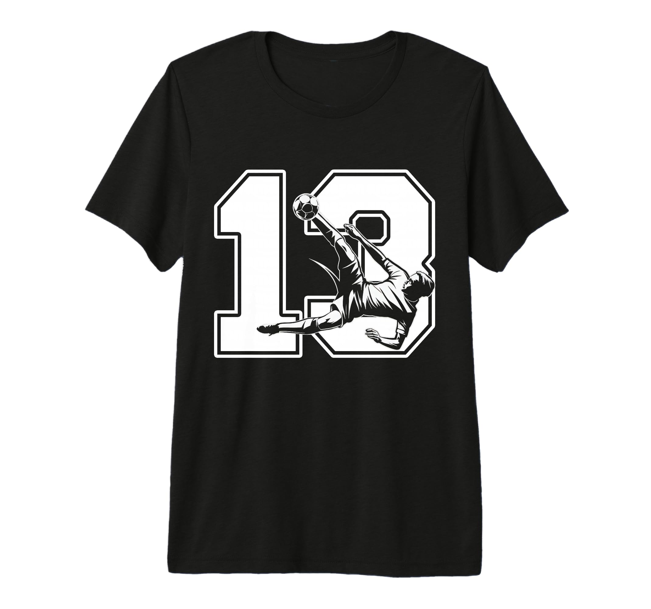 13 Soccer Birthday Gift Soccer Fan T-Shirt - Unique Graphic Men Women - T-Shirt, Sweatshirt, Hoodie