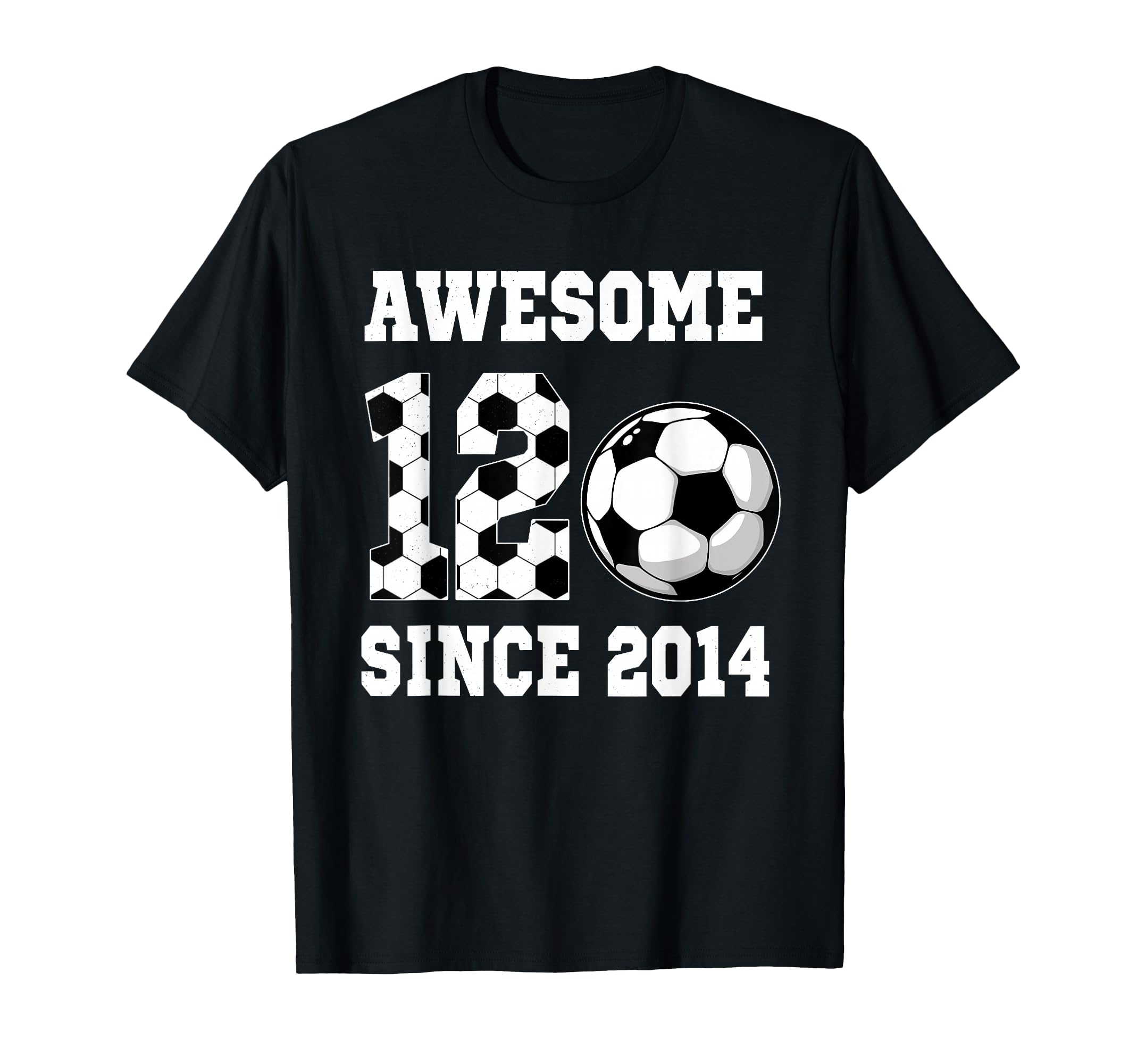12 Years Old Birthday Soccer Awesome T-Shirt - Minimalist Print Men Women - T-Shirt, Sweatshirt, Hoodie