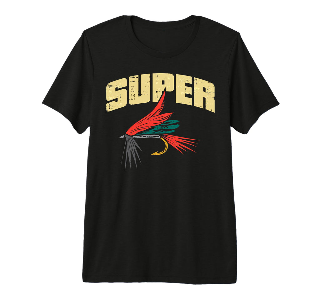 Super Fly Fishing Fish Angler Fisher T-Shirt - Custom Art Print for Adults - T-Shirt, Sweatshirt, Hoodie