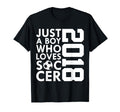 2018 Just Who Loves Soccer 8Th Birthday T-Shirt - Trendy Graphic Unisex - T-Shirt, Sweatshirt, Hoodie