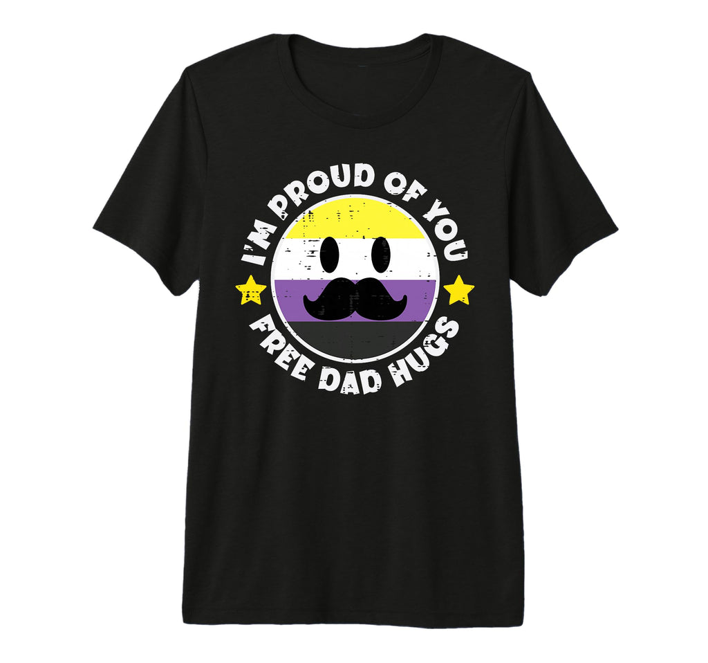 Nonbinary Mustache Im Proud You Free T-Shirt - Aesthetic Graphic Unisex - T-Shirt, Sweatshirt, Hoodie