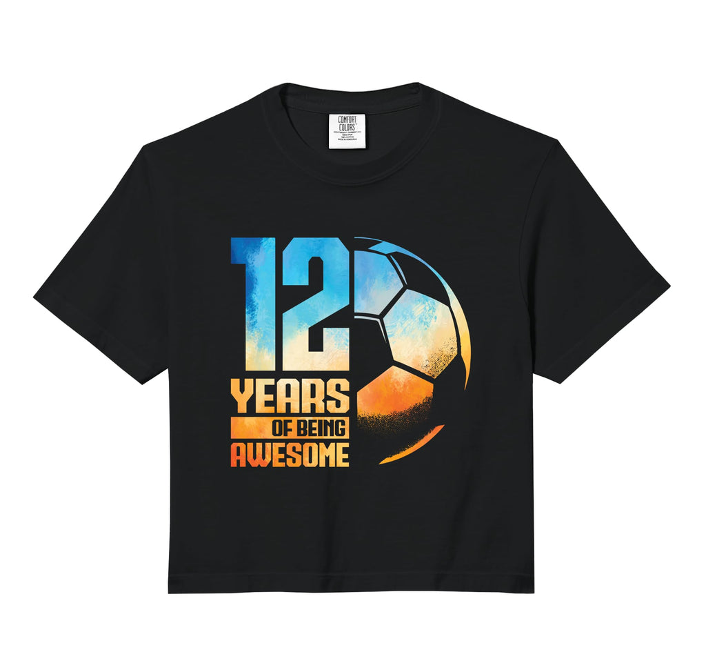 12Th Birthday Soccer Player Sweatshirt - Novelty Apparel for Adults - T-Shirt, Sweatshirt, Hoodie