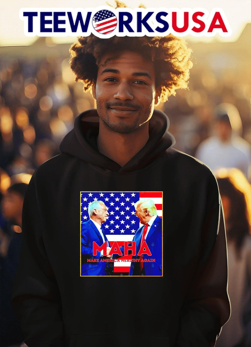 MAHA 2024 make America healthy again Trump Kennedy - Adult & Kids T-Shirts, Sweatshirts & Hoodies apparel design preview 2