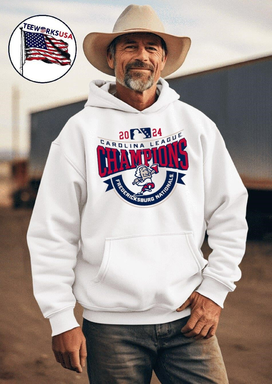 2024 Carolina League Champions Fredericksburg - Adult & Kids T-Shirts, Sweatshirts & Hoodies apparel design preview 2