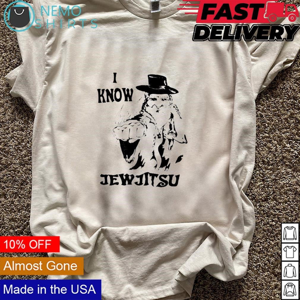 Calle Delfino I know Jew Jitsu - Adult & Kids T-Shirts, Sweatshirts & Hoodies apparel design preview 5