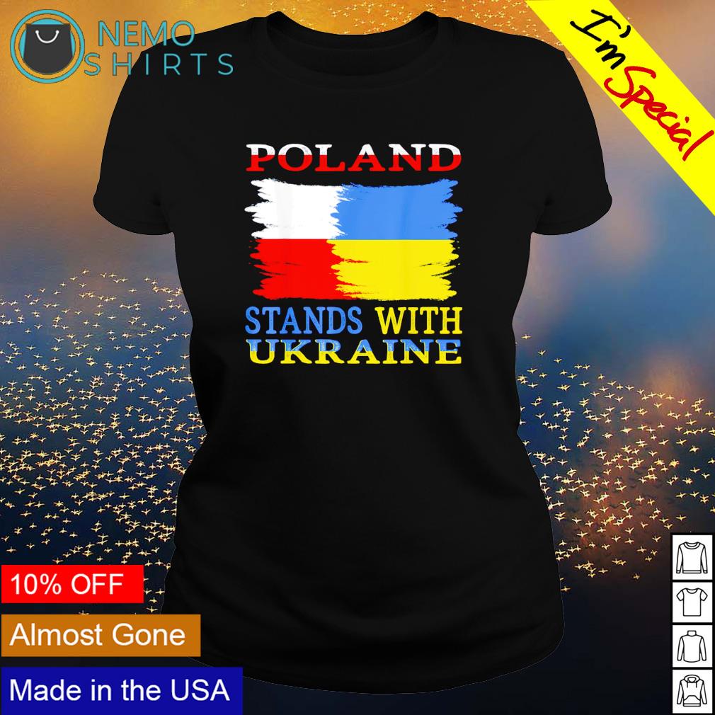Poland stands with Ukraine - Adult & Kids T-Shirts, Sweatshirts & Hoodies apparel design preview 3