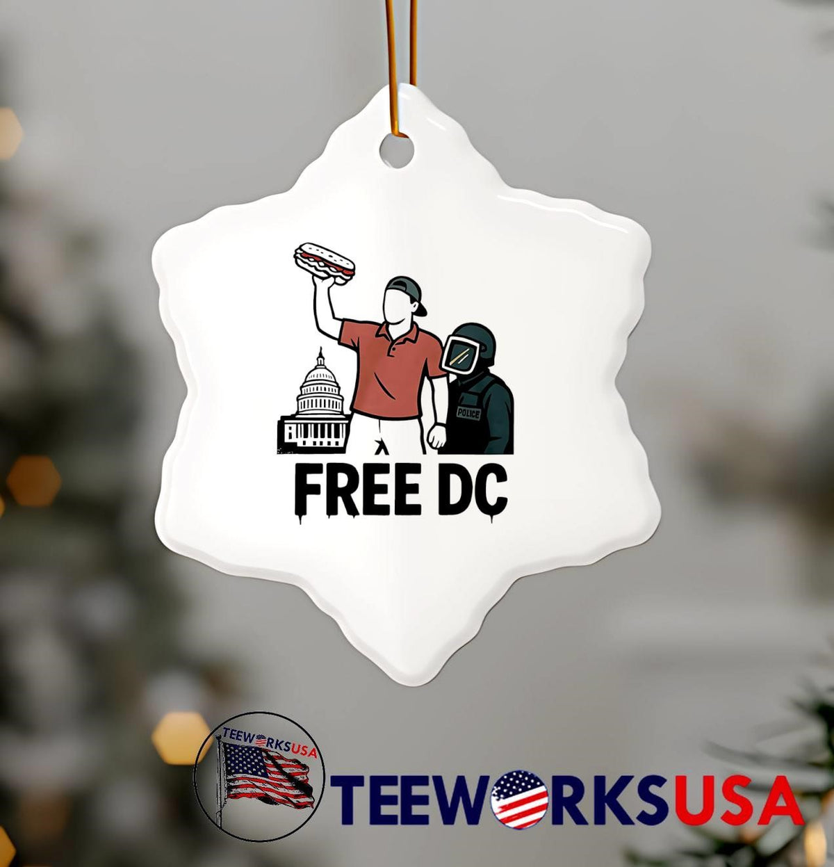 Free DC Sandwich Guy - Adult & Kids T-Shirts, Sweatshirts & Hoodies apparel design preview 7