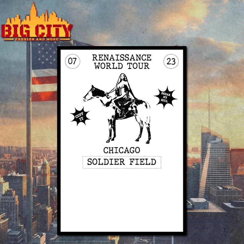Beyonce Renaissance Chicago Night Two - Adult & Kids T-Shirts, Sweatshirts & Hoodies apparel design preview 4