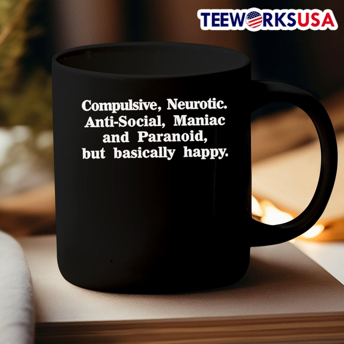 Compulsive Neurotic Anti-Social Maniac And Paranoid - Adult & Kids T-Shirts, Sweatshirts & Hoodies apparel design preview 3