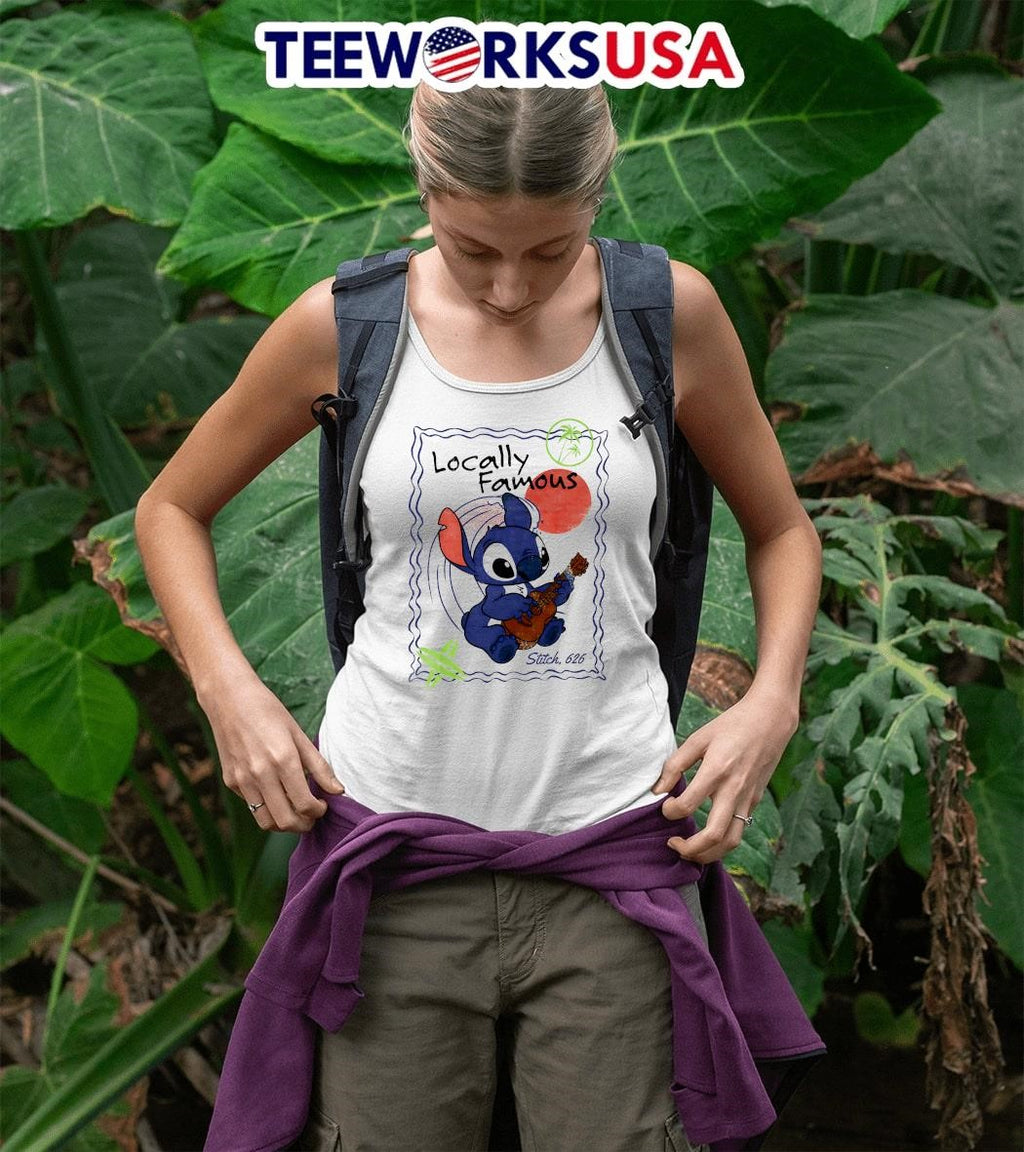 Stitch Locally Famous guitar - Adult & Kids T-Shirts, Sweatshirts & Hoodies apparel design preview 5