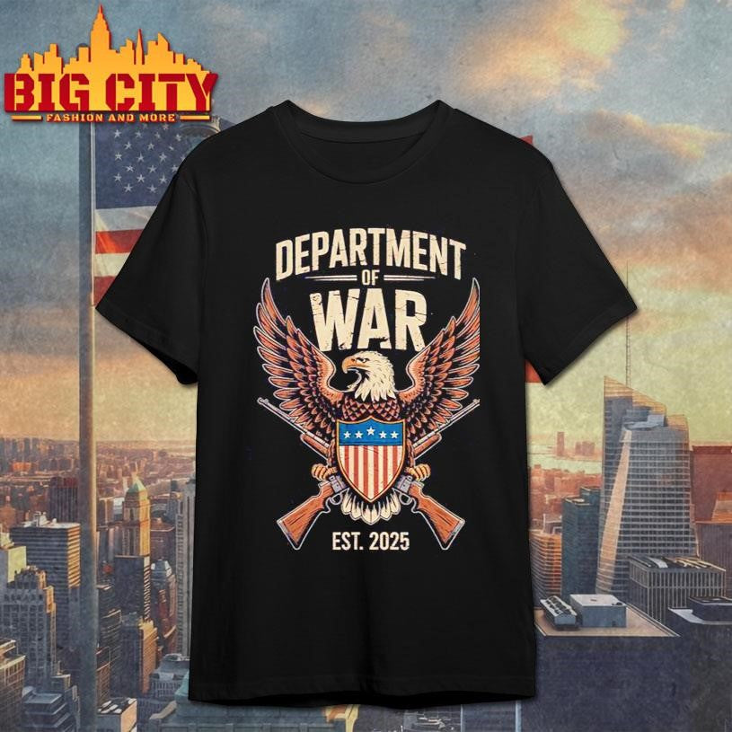Department Of War Established 2025 Dow - Adult & Kids T-Shirts, Sweatshirts & Hoodies apparel design preview 1
