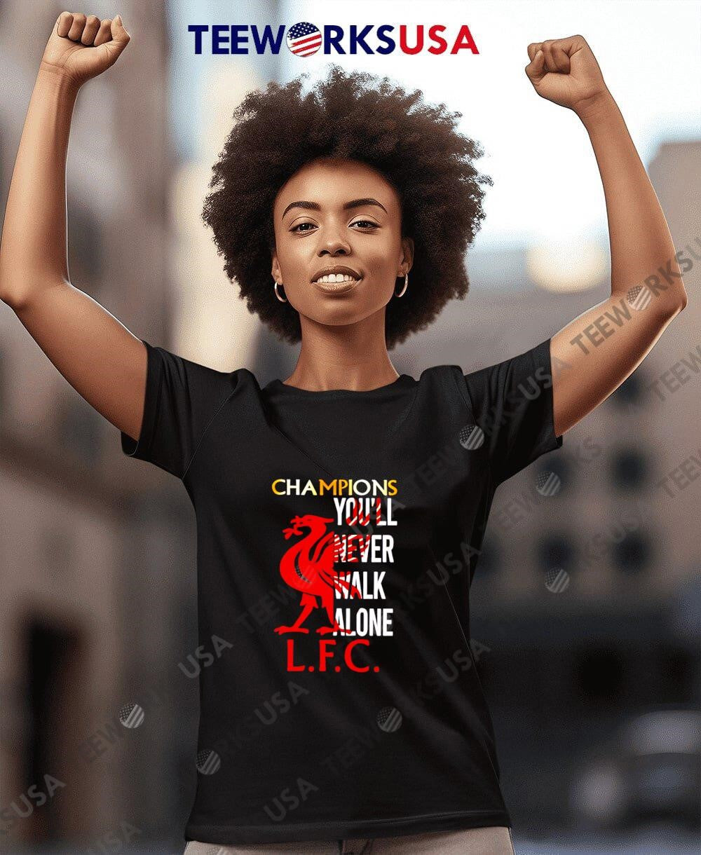 Champions you'll never walk alone LFC - Adult & Kids T-Shirts, Sweatshirts & Hoodies apparel design preview 7