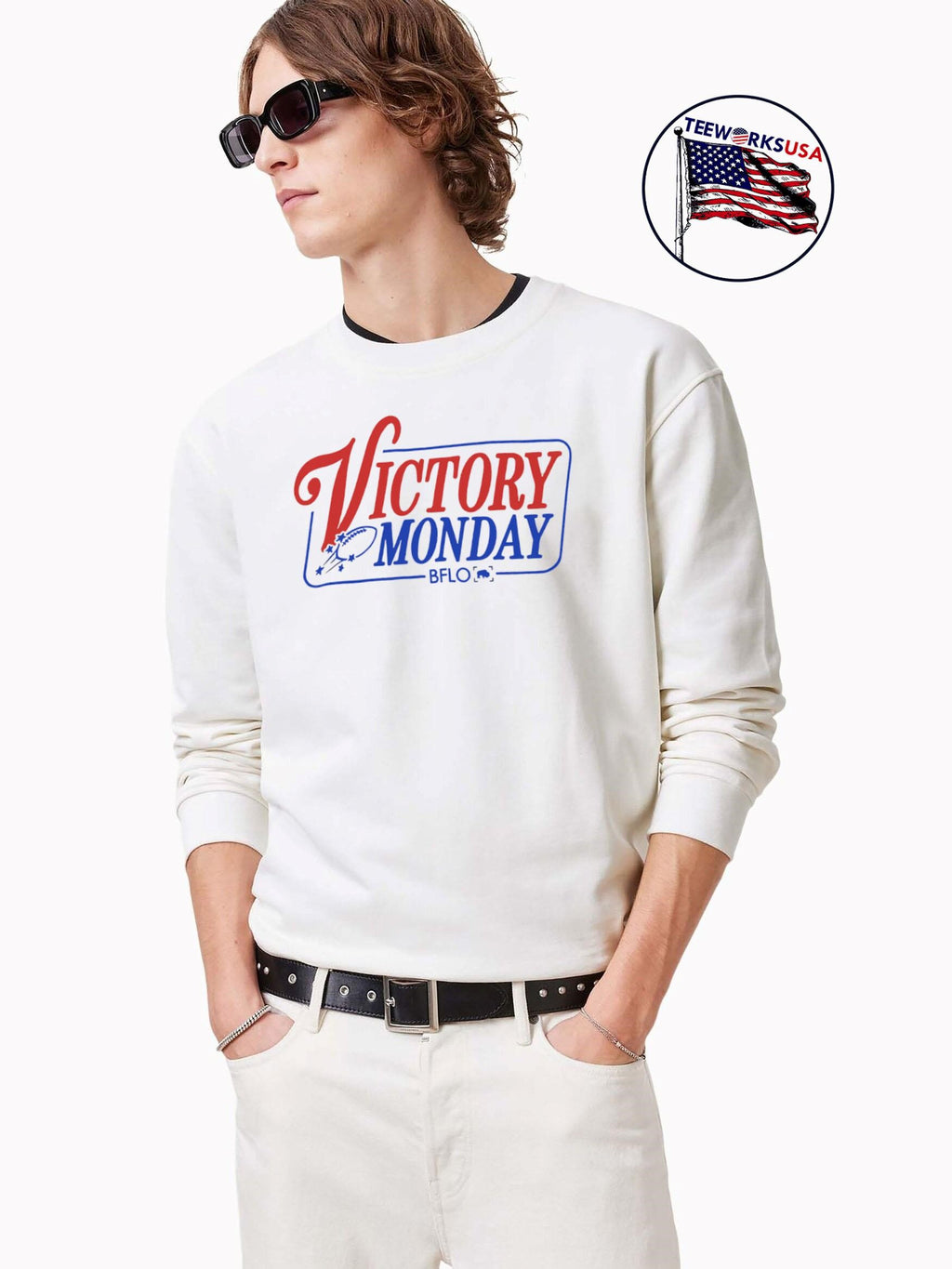Buffalo Bills Victory Monday Bflo - Adult & Kids T-Shirts, Sweatshirts & Hoodies apparel design preview 3