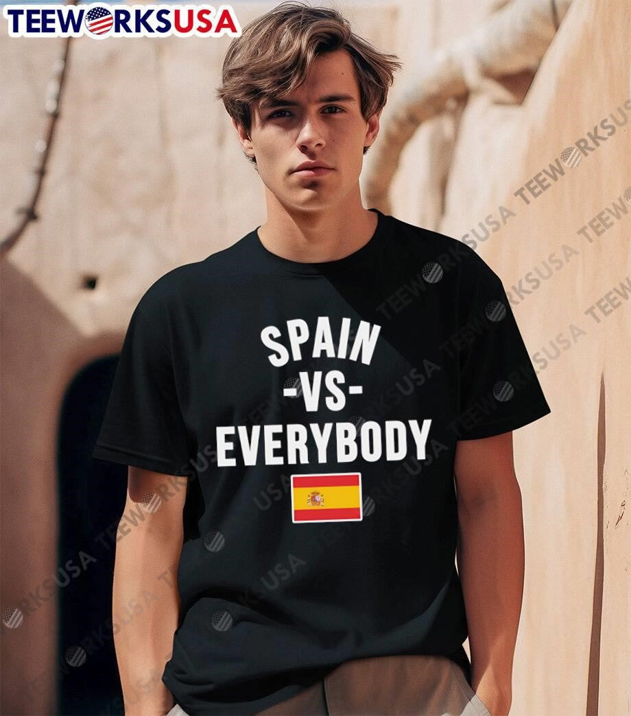 Spain Apparel vs Everybody Flag - Adult & Kids T-Shirts, Sweatshirts & Hoodies apparel design preview 1